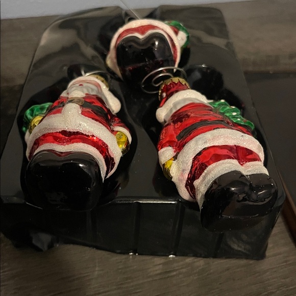 Set Of 4 Santa Figurine Ornament For
Christmas Tree Creative Blown - Picture 5 of 7